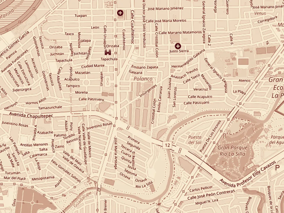 Mapa de la zona